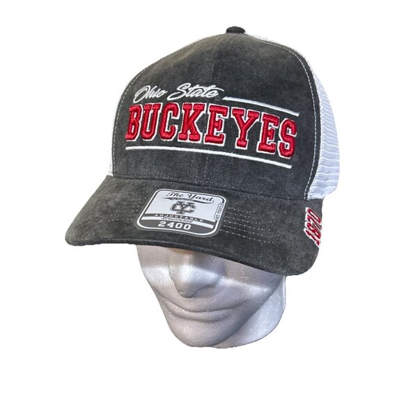 NEW Ohio State Buckeyes Colosseum Red Trucker Snapback Cap Hat Adult OSFM - Picture 1 of 11